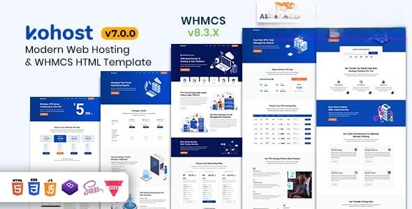 Kohost v8.0.0 - 现代虚拟主机和 WHMCS 模板