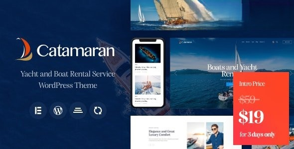 Catamaran v1.0 - 游艇俱乐部和船只租赁 WordPress 主题