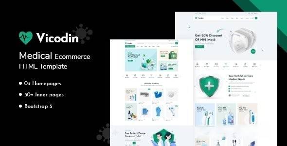 Vicodin v1.0 - 医疗电子商务 HTML 模板