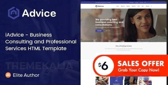 iAdvice v1.0 - 商业咨询和专业服务 HTML 模板