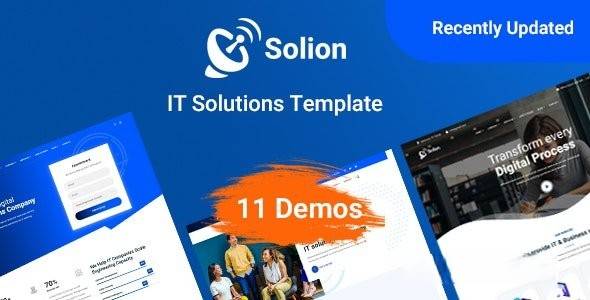 Solion v1.2.4 - 技术和 IT 解决方案模板