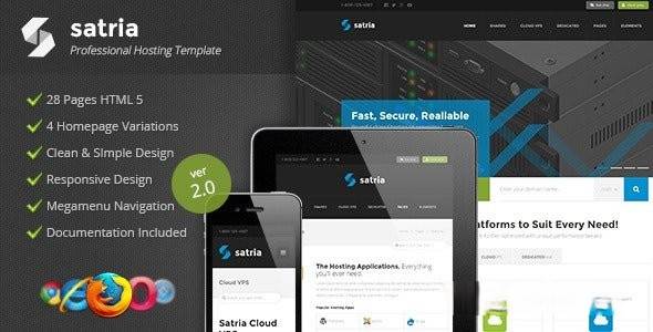 Satria v2.0 - 专业托管 HTML5 模板