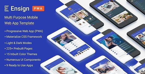 Ensign v1.1 - 多用途 PWA 移动应用模板