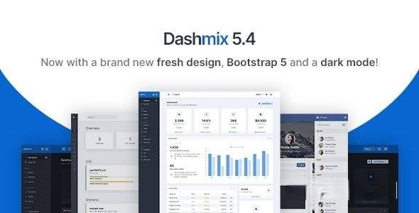 Dashmix v5.4 - Bootstrap 5 管理仪表板模板和 Laravel 9 入门套件