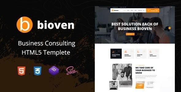 Bioven - 业务咨询 HTML5 模板