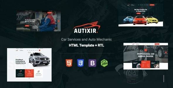 Autixir v1.0 - 汽车服务& Auto Mechanic HTML 模板