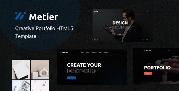 Metier v1.0 -个人作品集HTML模板