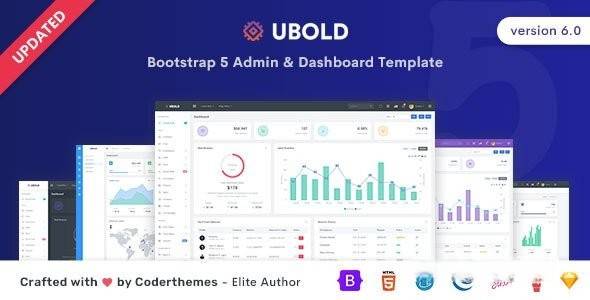 Ubold v6.0 - Admin &指示板模板