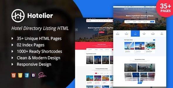 Hotelier v1.0 -目录列表HTML模板