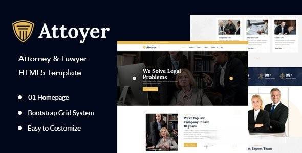 律师-律师&律师HTML5模板