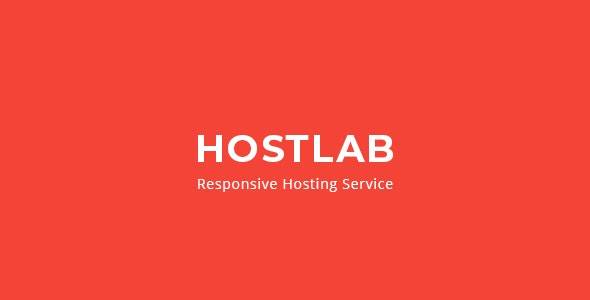 HostLab v3.6 - 带有 WHMCS 模板的响应式托管服务