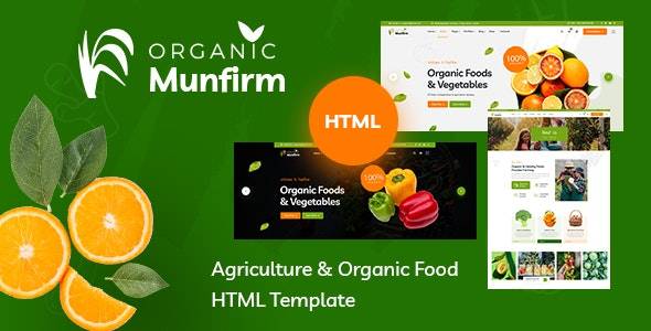 Munfirm v1.0 - 有机食品商店 HTML 模板