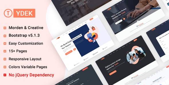 Tydek v1.0 - Creative Agency Landing Page Tamplate