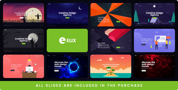 Elix - 设计师、艺术家和机构的超级 PSD 模板