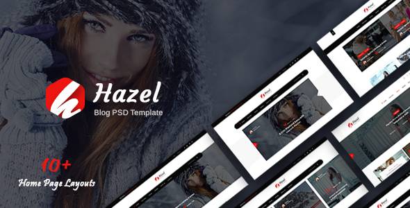 Hazel - 个人博客 PSD 模板