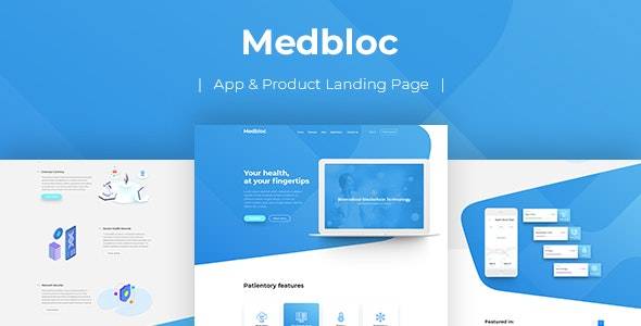 Medbloc - PSD登陆页面
