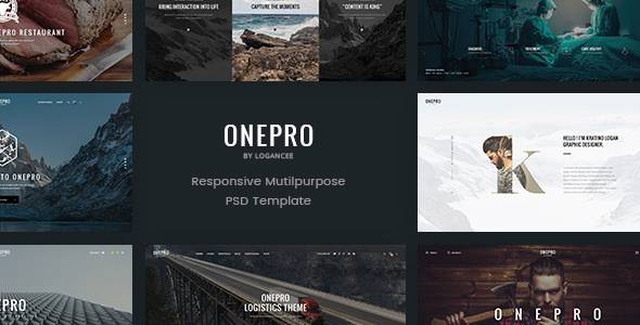 OnePro v1.0 - 创意多用途 PSD 模板