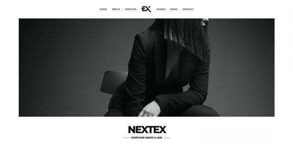 Nextex v1.0 的多功能主题 - 单页摄影 WordPress 主题