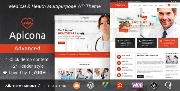 Apicona v22.6.0 - Health & Medical WordPress Theme