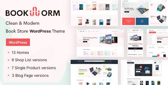 Bookworm v1 .1.3 - Bookstore & Bookshop WooCommerce Theme