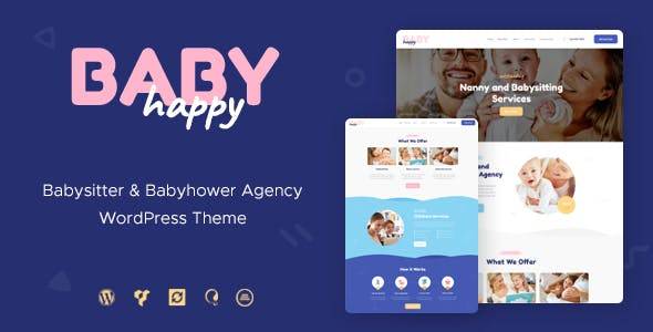 Happy Baby v1.2.5 - 保姆和保姆服务 WordPress 主题