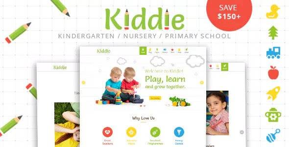 Kiddie v4.1.16 - 幼儿园和学前班 WordPress 主题