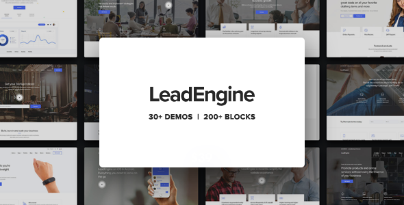 LeadEngine v3。 7 - 带有页面生成器的多功能主题