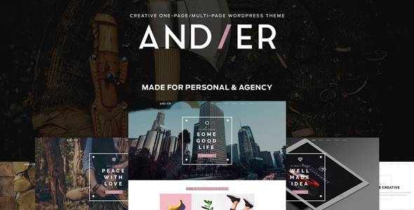 Andier v1.2.2 - 响应式单页和多页组合主题