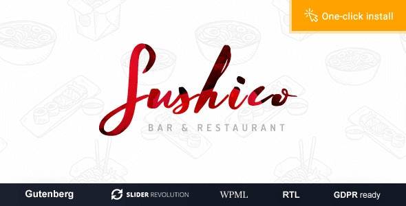 Sushico v1.0.9 - 寿司和亚洲美食餐厅 WordPress 主题