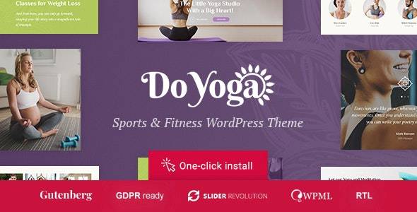 Do Yoga v1.1.7 - 健身工作室和瑜伽俱乐部 WordPress 主题